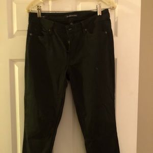 Calvin Klein dark green skinny ankle jeans